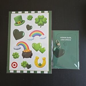 Target St. Patrick's Day Sticker and Keychain Set